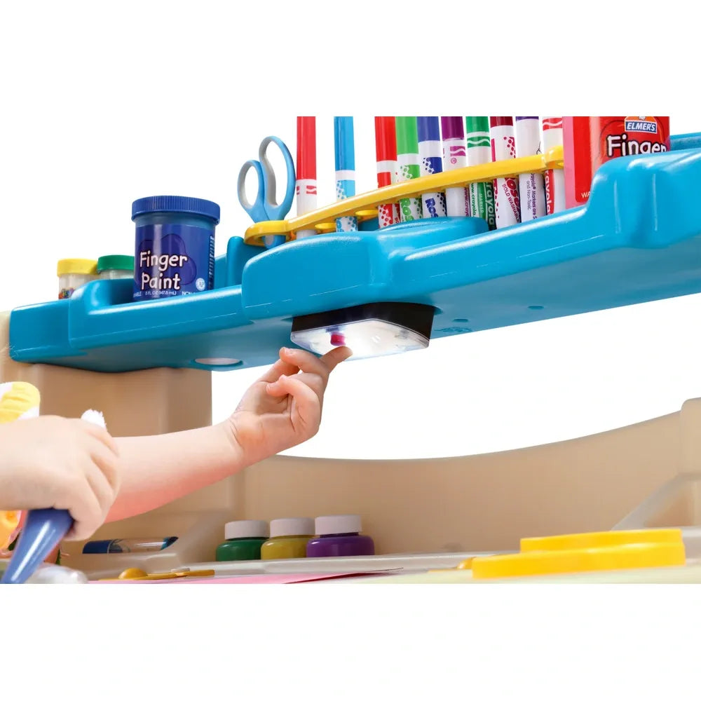 Step2 Deluxe Art Activity Desk for Kids – Creative Drawing and Craft Table, Ages 3+