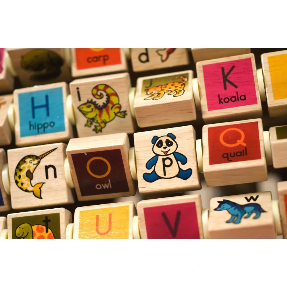 Zany Zoo Wooden Activity Cube for Toddlers – Multi-Activity Learning Toy, Ages 12 Months+