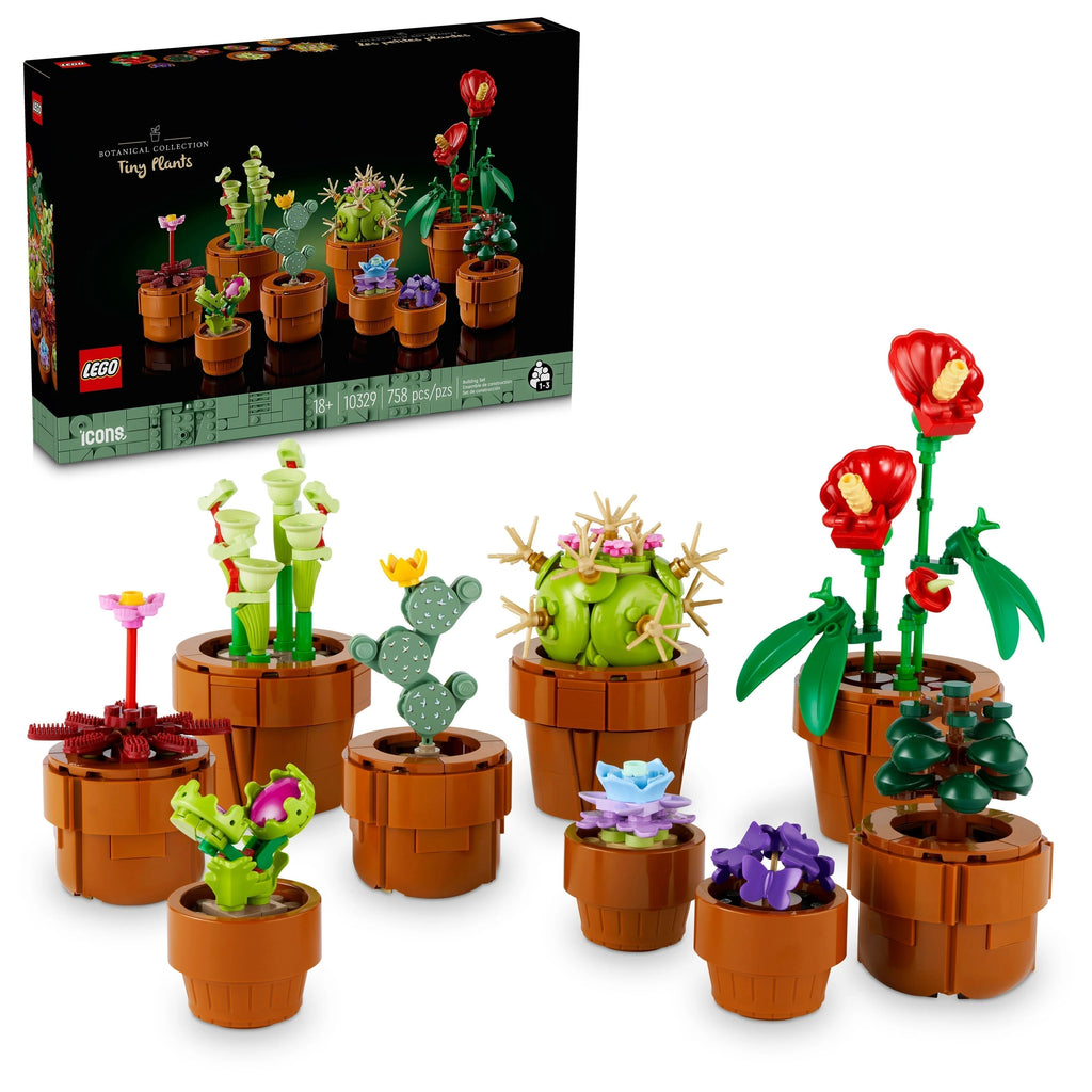 Building Block Tiny Plants Set – Mini Botanical Plant Models, 758 Pieces