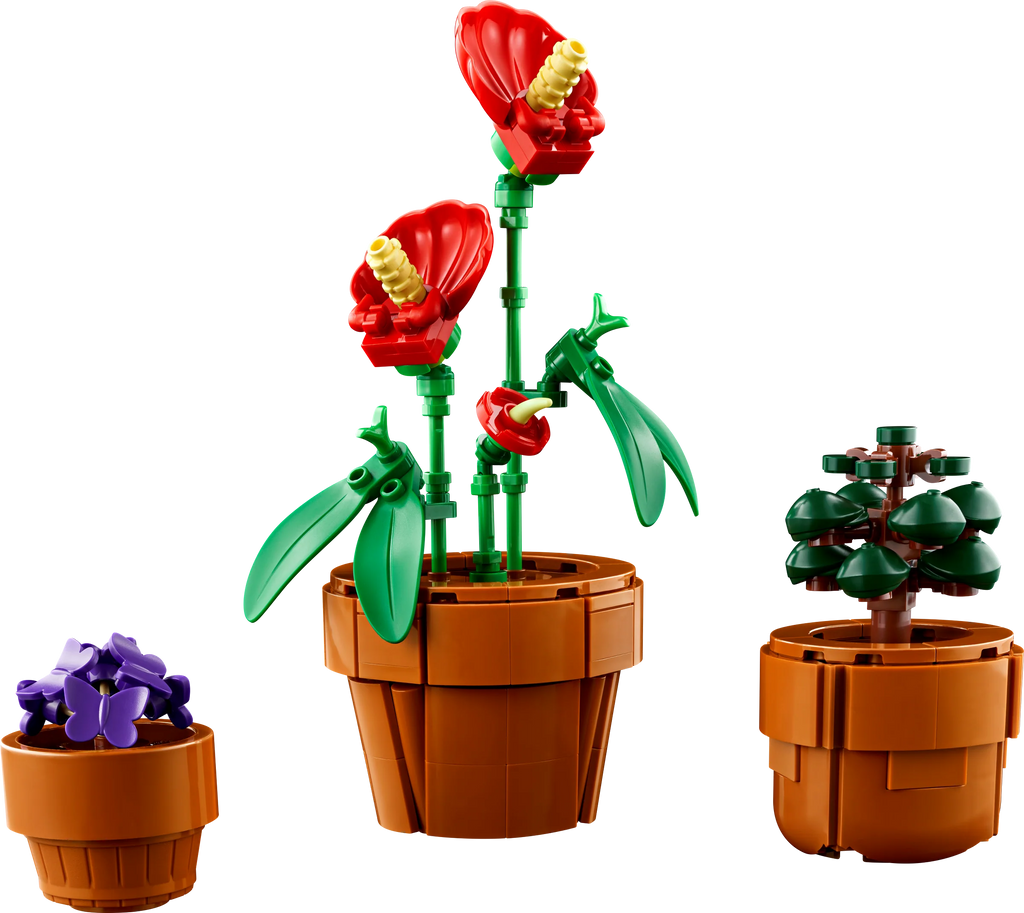 Building Block Tiny Plants Set – Mini Botanical Plant Models, 758 Pieces