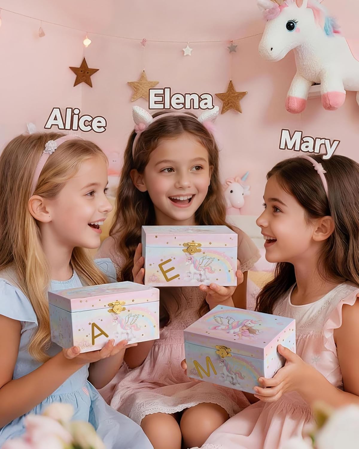 Magical Unicorn Jewelry Box with Music & Spinning Ballerina – Girls Gift Organizer