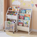 Kids 3 Tier Bookshelf & Toy Storage Organiser – Modern Freestanding Bookcase for Bedroom & Playroom